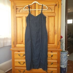 Y2K Denim Midi Dress, size M